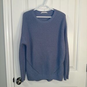 Bluenotes Women's Light Blue Crew Neck Sweater